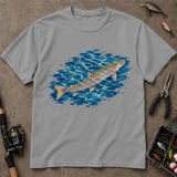 Watercolor Rainbow Trout Fishing T Shirt, Trout Fishing Shirt, Fishing Gift For Anglers