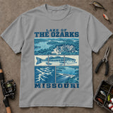 Lake Of The Ozarks Missouri Bass Landmark T-Shirt, Fishing T-Shirt, Angler Shirt