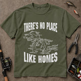 There’s No Place Like Homes Great Lakes Map T-Shirt, Fishing Graphic Tee, Angler T-Shirt
