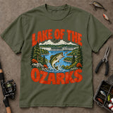 Lake Of The Ozarks Missouri Bass Dam Fishing T-Shirt, Angler Shirt, Fishing T-Shirt
