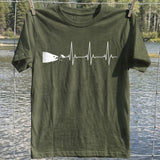 Fishing Heartbeat Fish And Lure T-Shirt, Fishing Graphic Tee, Funny Fish T-Shirt