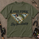 Lake Fork Texas Big Bass Country Fishing T-Shirt, Bass Fishing Shirt, Fishing Graphic Tee
