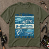 Lake Of The Ozarks Missouri Bass Landmark T-Shirt, Fishing T-Shirt, Angler Shirt
