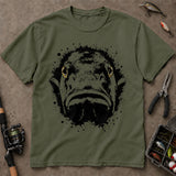 Abstract Bass Face Ink Splash Fishing T-Shirt, Bass Fishing Shirt, Fishing Graphic Tee