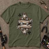 Fishing King Playing Card Trout T-Shirt, Trout Fishing Shirt, Fishing Graphic Tee