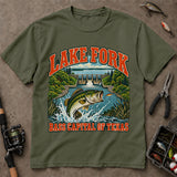 Lake Fork Bass Capital Of Texas Fishing T-Shirt, Bass Fishing Shirt, Fishing Graphic Tee