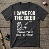 I Came For The Beer T-Shirt — Charcoal