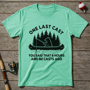 Last Cast T Shirt T-Shirt — Mint Green