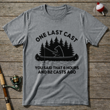 Last Cast T Shirt T-Shirt — Sport Grey