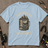 Fish Around And Find Trout Mountain Mug T-Shirt, Funny Fishing Shirt, Fishing Graphic Tee