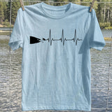 Fishing Heartbeat Fish And Lure T-Shirt, Fishing Graphic Tee, Funny Fish T-Shirt
