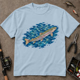 Watercolor Rainbow Trout Fishing T Shirt, Trout Fishing Shirt, Fishing Gift For Anglers