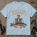 Dead Lift Skeleton Bass Funny Fishing T Shirt, Vintage Fishing Tee, Angler Gift Shirt