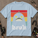 Bruh Retro Funny Fish Face Fishing T Shirt, Funny Fishing Shirt, Fishing Graphic Tee