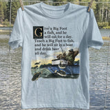 Bigfoot Fishing Lesson T-Shirt