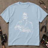 Horror Character Bass Halloween T-Shirt, Funny Fishing Shirt, Fishing Graphic Tee