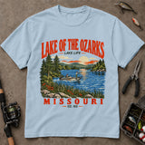 Lake Of The Ozarks Missouri Lake Life Fishing T-Shirt, Fishing Graphic Tee, Angler Shirt