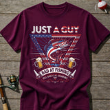 Bad At Fishing Great At Drinking USA T-Shirt