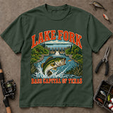 Lake Fork Bass Capital Of Texas Fishing T-Shirt, Bass Fishing Shirt, Fishing Graphic Tee