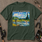 Gogh Fishing Van Gogh Style Trout T-Shirt, Fishing T-Shirts, Trout Fishing Shirt