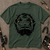Abstract Bass Face Ink Splash Fishing T-Shirt, Bass Fishing Shirt, Fishing Graphic Tee