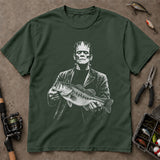Horror Character Bass Halloween T-Shirt, Funny Fishing Shirt, Fishing Graphic Tee