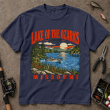 Lake Of The Ozarks Missouri Lake Life Fishing T-Shirt, Fishing Graphic Tee, Angler Shirt