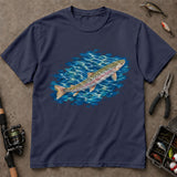 Watercolor Rainbow Trout Fishing T Shirt, Trout Fishing Shirt, Fishing Gift For Anglers