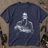 Horror Character Bass Halloween T-Shirt, Funny Fishing Shirt, Fishing Graphic Tee