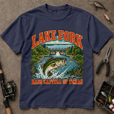 Lake Fork Bass Capital Of Texas Fishing T-Shirt, Bass Fishing Shirt, Fishing Graphic Tee