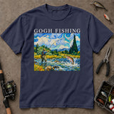 Gogh Fishing Van Gogh Style Trout T-Shirt, Fishing T-Shirts, Trout Fishing Shirt