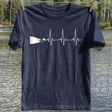 Fishing Heartbeat Fish And Lure T-Shirt, Fishing Graphic Tee, Funny Fish T-Shirt