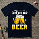 Here For The Beer Fishing T-Shirt