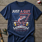 Bad At Fishing Great At Drinking USA T-Shirt