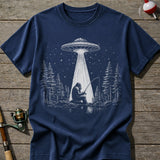 Bigfoot UFO Fishing T-Shirt