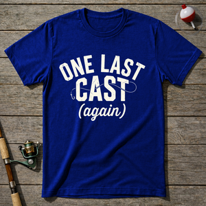 One Last Cast T-Shirt — Royal Blue