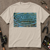 Underwater Fish Ripple Art Fishing T Shirt, Fish Graphic Tee, Freshwater Fishing Shirt