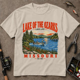 Lake Of The Ozarks Missouri Lake Life Fishing T-Shirt, Fishing Graphic Tee, Angler Shirt