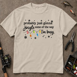 Probably Gonna Jingle Christmas Fishing T-Shirt, Funny Fishing Shirt, Fishing Graphic Tee