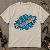 Watercolor Rainbow Trout Fishing T Shirt, Trout Fishing Shirt, Fishing Gift For Anglers