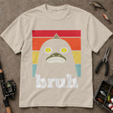Bruh Retro Funny Fish Face Fishing T Shirt, Funny Fishing Shirt, Fishing Graphic Tee