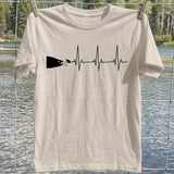 Fishing Heartbeat Fish And Lure T-Shirt, Fishing Graphic Tee, Funny Fish T-Shirt