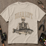 Dead Lift Skeleton Bass Funny Fishing T Shirt, Vintage Fishing Tee, Angler Gift Shirt