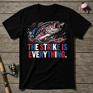 Strike Is Everything Fishing T-Shirt — Maroon