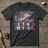 Strike Is Everything Fishing T-Shirt — Charcoal