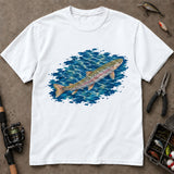 Watercolor Rainbow Trout Fishing T Shirt, Trout Fishing Shirt, Fishing Gift For Anglers