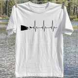 Fishing Heartbeat Fish And Lure T-Shirt, Fishing Graphic Tee, Funny Fish T-Shirt