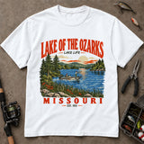 Lake Of The Ozarks Missouri Lake Life Fishing T-Shirt, Fishing Graphic Tee, Angler Shirt