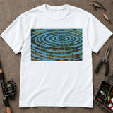 Underwater Fish Ripple Art Fishing T Shirt, Fish Graphic Tee, Freshwater Fishing Shirt
