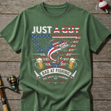 Bad At Fishing Great At Drinking USA T-Shirt
